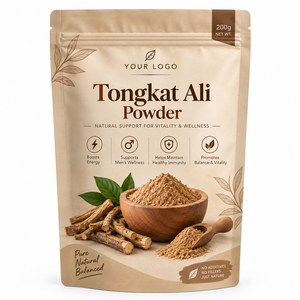 OEM ODM Marque Privée Poudre de Tongkat Ali 100% Pure 200g Qualité Alimentaire Premium Extrait de Tongkat Ali en Poudre Approvisionnement en Gros - Product Image 1