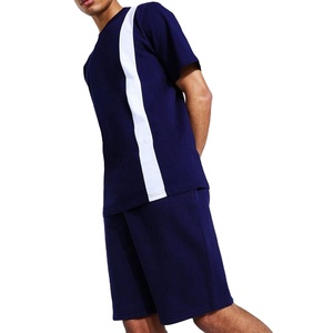 Camisetas Personalizadas de Alta Calidad con Pantalones Cortos, 100% Algodón, Conjunto Ligero de Verano para Hombre, Ropa Masculina - Product Image 5