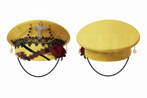 LOW MOQ OEM Decorative Peak Cap with Rose Lace Cross Design Adjustable Fashion <b>Hat</b> for Women Costume Party Accessories Caps - Product Image 3