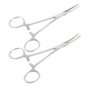Pinzas Hemostáticas Profesionales Rectas y Curvas de Acero Inoxidable con Bloqueo, Disponibles en Diferentes Colores - Product Image 2