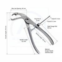Forceps orthopédiques, instrument chirurgical manuel, certifié CE, classe I, outil orthopédique
