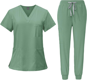 Ensemble de Blouses Médicales Professionnelles en Tricot de Haute Qualité pour Femmes, Uniforme Hospitalier avec Détection d'Aiguilles, Emballage Personnalisé pour Infirmières - Product Image 3