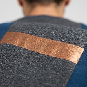 Men <b>Patchwork</b> Geometric Print T <b>Shirt</b> Premium Cotton Breathable Soft Fabric Short Sleeve Crew Neck Casual Streetwear Summer Tee - Product Image 3