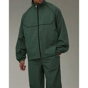 Ensemble de survêtement en nylon pour homme, veste coupe-vent légère et pantalon, vêtements de sport, ensemble deux pièces - Product Image 3