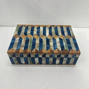 Quality Assured Eco-Friendly Handmade Customizable Multifunction Resin <b>Boxes</b> Rectangle Shape Vintage Design <b>Wedding</b> Decoration - Product Image 1