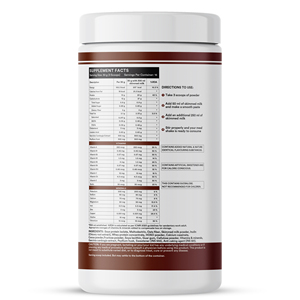 Poudre de remplacement de repas saveur chocolat pour hommes et femmes, mélange protéiné avec ingrédients à base de plantes - Product Image 4