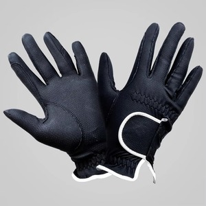 Best Quality Genuine Leather Summer Horse Riding Gloves Full <b>Finger</b> Breathable Lightweight Non-Slip Adjustable Wrist <b>Strap</b> Size - Product Image 1