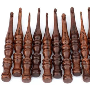 Crochet en bois pour débutants et professionnels, accessoire de tricot et de crochet en bambou poli et lisse - Product Image 1