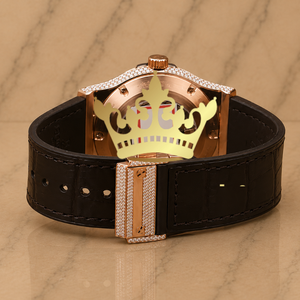 OEM Custom Ice Out Men's Watch with Lab Grown Moissanite Diamond Luxury Design - Product Image 2