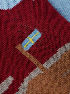 Suéteres de Punto para Hombre de Alta Calidad, Personalizados con Logotipo de Moda, de Algodón, Holgados y de Gran Tamaño, con Diseño Jacquard - Product Image 3