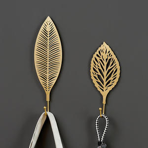 Luxury Style Aluminum Foldable Carved Decorative <b>Hook</b> Sturdy Wall Mount Hanging Coats Hats Keys <b>Kitchen</b> Bathroom Wardrobe - Product Image 5