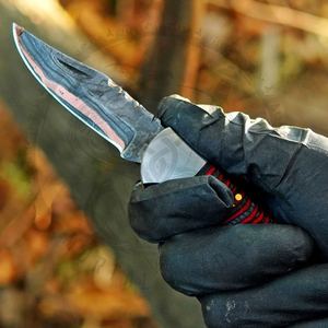 Couteau de poche pliant multifonctionnel en acier Damas fait main, le plus vendu, avec manche en résine de qualité industrielle OEM - Product Image 5