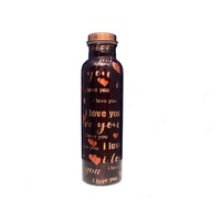 Set Botol Air Tembaga yang Banyak Diminati, Botol Minum Logam yang Dapat Digunakan Kembali untuk Rumah, Dapur, Kantor, Gym, Tersedia dengan Harga Ekspor