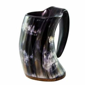 Tasse artisanale gravée en corne de buffle, style amour, cadeau d'affaires - Product Image 5