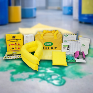 ชุดดูดซับสารเคมี 30 ลิตร พร้อมกระเป๋าเดินทาง ชุดดูดซับฉุกเฉินแบบพกพาสำหรับควบคุมการรั่วไหลของของเหลวอันตรายเพื่อความปลอดภัยทางอุตสาหกรรม - Product Image 1