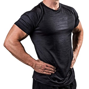 Custom <b>Men's</b> O-Neck Slim Fit 100% Cotton Knitted Compression Sport T-shirt-Quick Dry Breathable <b>Animal</b> Print Active Training - Product Image 2