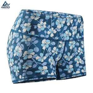 Shorts de sublimation pour femmes, couleur bleue, produit de la plus haute qualité, créez votre propre design, shorts de fitness pour femmes, best-seller - Product Image 4