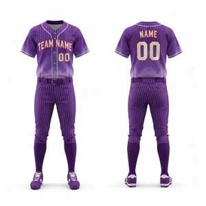Uniforme de Béisbol Personalizado para Hombre, Jersey Amarillo Sólido de Manga Corta, Transpirable, de Secado Rápido, de Poliéster, para Todas las Temporadas, para Equipos Adultos - Product Image 5