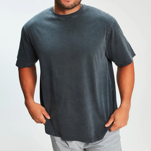 100% Cotton Men's Formal Loose Fit Printed T-<b>Shirt</b> with Letter Pattern Anti-Pilling High Quality - Product Image 4