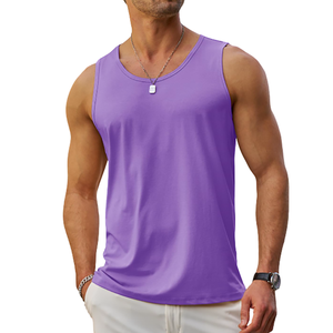 Débardeur d'extérieur pour homme, coupe décontractée, sans manches, respirant, couleur unie, débardeur unique pour homme - Product Image 3