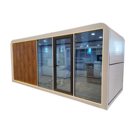 Maison préfabriquée modulaire Apple Pod à deux étages, bureau mobile