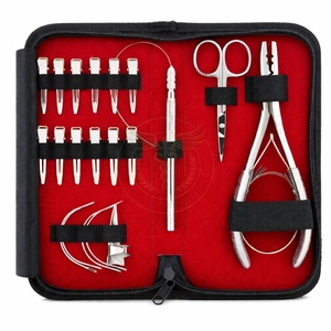 Kit d'outils de coiffure pour salon, ensemble d'application d'extensions de cheveux en acier inoxydable pour usage en salon, prix de gros raisonnable - Product Image 6