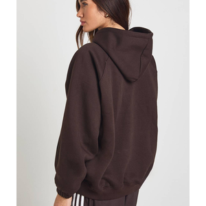 Sweat-shirt à capuche unisexe coupe classique en polyester et coton, imprimé, avec poches, pour le sport et le jogging, coupe oversize, vente en gros - Product Image 5