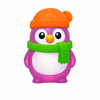 Nouveau jouet anti-stress transfrontalier en TPR, pingouin phosphorescent à presser, personnalisable avec logo, à récupération lente, disponible