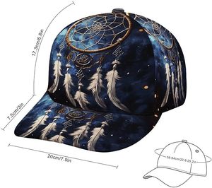 Gorras Snapback Personalizadas con Estampado Completo al por Mayor, Gorras de Béisbol con Diseño de Atrapasueños y Galaxia por Sublimación, OEM - Product Image 3