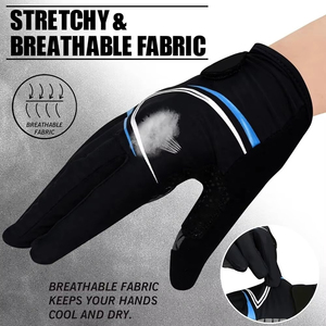 Gants de cyclisme sur mesure à doigts entiers avec logo personnalisé et grip durable pour les importateurs et distributeurs de vêtements de sport - Product Image 5