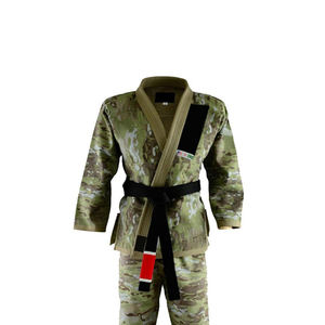 Freandy Sports <b>Men's</b> Camouflage BJJ <b>Kimono</b> 100% Polyester Breathable Regular Fit Martial Arts Wear Logo Customized 420g In-Stock - Product Image 5