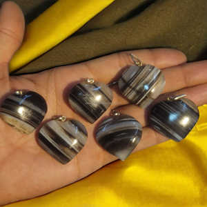 New Arrival Premium Quality Sulemani Hakik Heart Pendant Natural Gemstone <b>Crystal</b> Heart Stone Pendants Chakra Healing Ball - Product Image 1