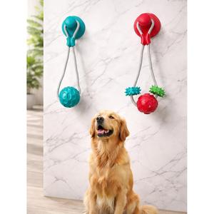 Giocattolo per Cani di Taglia Media e Grande, Resistente ai Morsi, Masticabile e Antistress con Ventosa e Palla da Tirare - Product Image 2