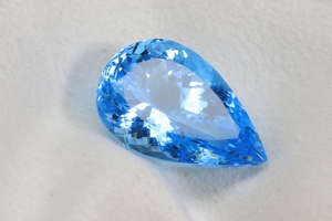 พลอยบลูโทแพซแท้จากสวิสเซอร์แลนด์ รูปทรงวงรีขนาด 16x12 มม. ขัดเงาเรียบเนียน - Product Image 5