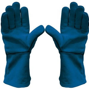 Breathable <b>Welding</b> Safety Gloves Premium Cowhide Split Leather Welder Heat Resistant Heavy Duty Non-Slip Waterproof Gloves - Product Image 2