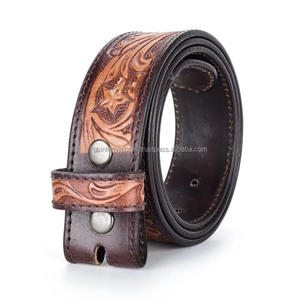 Western <b>Belt</b> Hand Tooling Cowhide American <b>Leather</b> Cowboy Western Unisex <b>Belt</b> With Floral Hand Carving tooled <b>leather</b> <b>belt</b> - Product Image 6