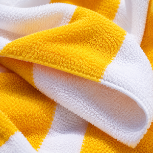 Serviettes de plage Cabana en coton 500 GSM, 75 x 150 cm, anti-sable, 100 % coton, couleur unie, pour adultes, à prix réduits, vente en gros - Product Image 3