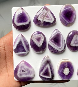 MAHNAJ GEMS Wholesale Bulk Natural Star Amethyst Cabochon Healing Crystal Quartz Star Amethyst Loose Chakra Spiritual Raw Stone - Product Image 4