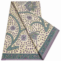 Kain Organza Katun 100% Sisir Berkualitas Tinggi 2026 Dutch Hollandais Batik Asli Afrika Tissu Dutch Pagne Dress 6 Yard
