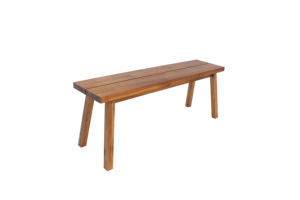 Banco de Madera Natural Diseñado con Estructura Simple y Marco Resistente para Jardín, Patio y Entrada - Product Image 2