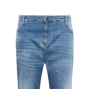 Wholesale Lightweight Casual Non <b>Stretch</b> Straight Mid Rise Cotton Washed Jeans for <b>Men</b> Custom Color & Size Bulk Supply - Product Image 4