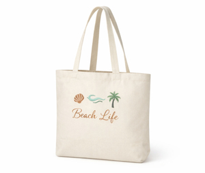 Sac fourre-tout en toile de plage personnalisé avec logo, grande taille, style décontracté, avec impression personnalisée, longue poignée, sac de shopping réutilisable - Product Image 6