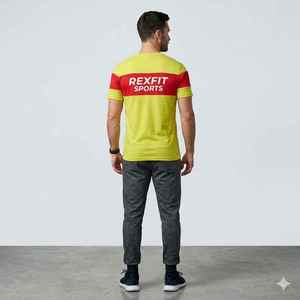 เสื้อยืดแขนยาวสำหรับวิ่งผู้ชาย REXFIT SPORTS OEM เนื้อผ้านุ่ม ระบายอากาศได้ดี เสื้อผ้ากีฬาลำลอง - Product Image 2