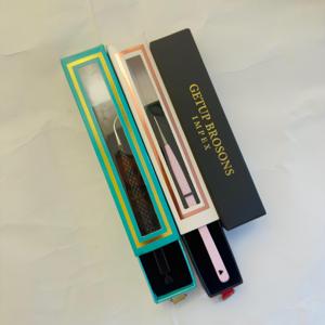 แหนบปลายเรียว/ปลายตรง ทรงเพรียวบาง ยาว สีดำชมพู ป้องกันแม่เหล็ก ปลายเรียบ ทำจากสแตนเลสสตีลไฟเบอร์ ยี่ห้อ GETUP BROSONS IMPEX รับผลิตตามสั่ง ขายส่ง - Product Image 4