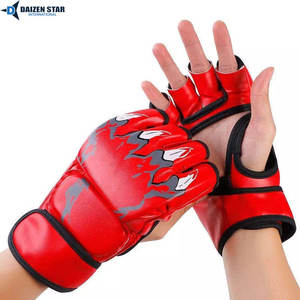 Gants de MMA en cuir DAIZEN STAR INTERNATIONAL avec fermeture auto-agrippante pour adultes, pour la lutte et la boxe - Product Image 4