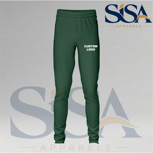 Custom Dark Green Regular Fit Trouser Pant Cotton Terry Sportswear From Pakistan - Product Image 2