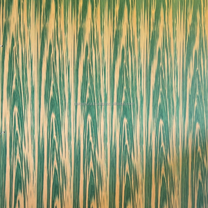 Contreplaqué fantaisie teinté vert Hinoki Cypress IRODORITAI, panneau de contreplaqué plaqué, revêtement en uréthane, design japonais, à carreaux et rayures - Product Image 2