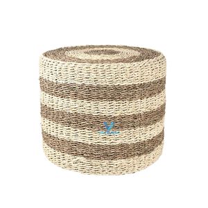 Trending Now Seagrass Ottoman Handwoven <b>Pouf</b> Natural Floor Cushion Home Decor Wholesale OEM ODM Vietnam - Product Image 5