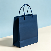 Sac cadeau de luxe en papier kraft rigide personnalisé |   Logo estampé à l'argent, large poignée en corde de satin, écologique, réutilisable, directement de l'usine
