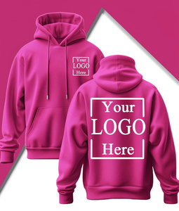 Custom Logo Hoodie 100% Cotton Fleece 370g Unisex Regular Fit Casual Autumn Wear Heat Transfer Printed Made in Bangladesh - Product Image 1